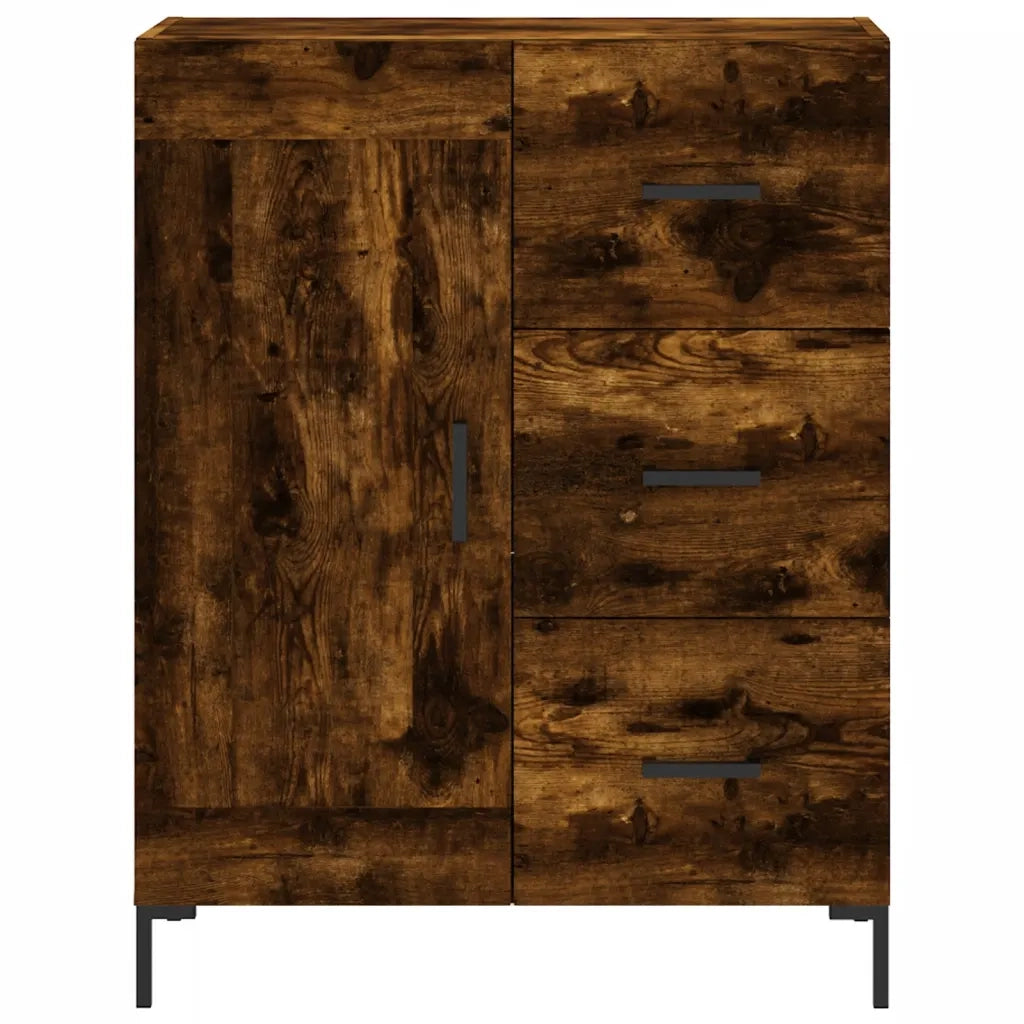 Credenza-Buffet-Armadio da cucina Rovere Fumo 69,5x34x90 cm in Legno Multistrato 369339