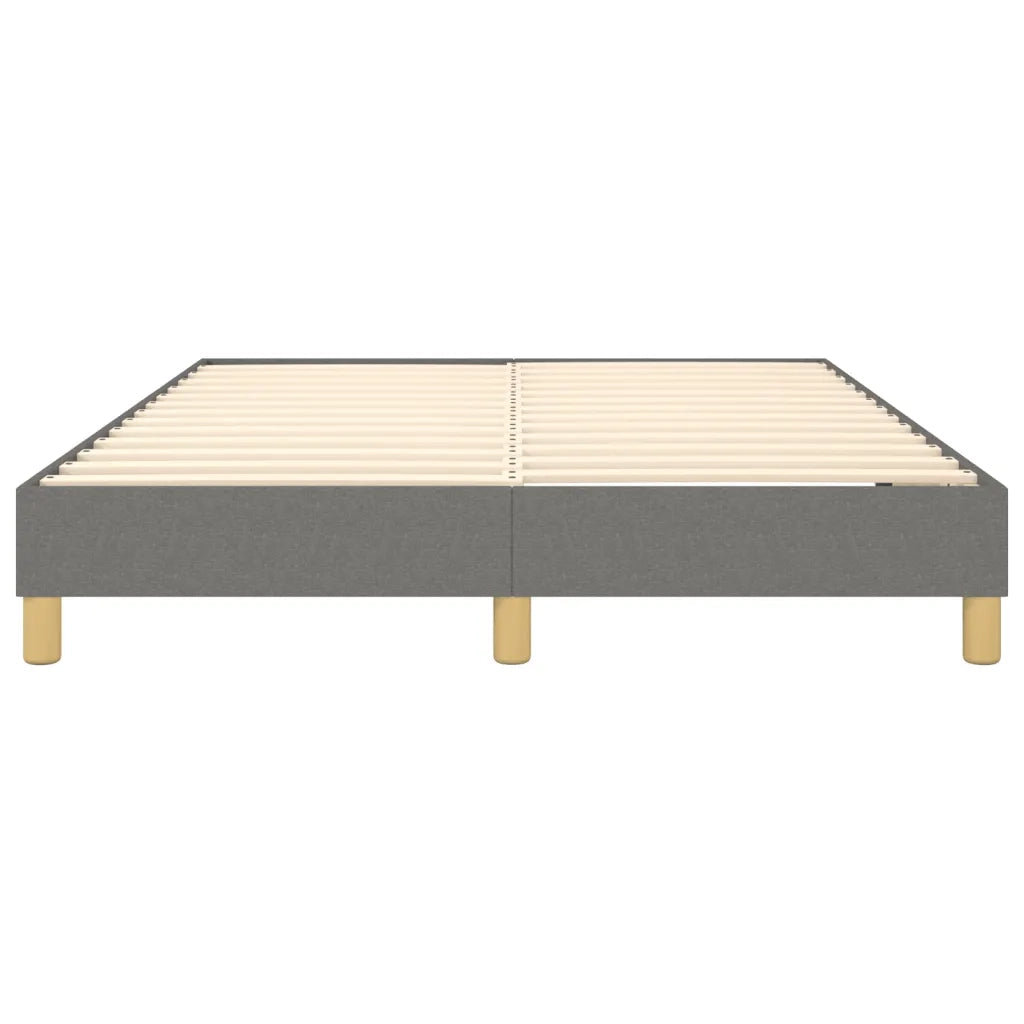 Struttura Letto a Rete a Molle Grigio Scuro 140x190 cm Tessuto 3120607