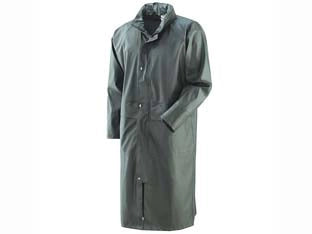 IMPERMEABILE CAPPOTTO IN POLIURETANO VERDE  tg.XL colore verde