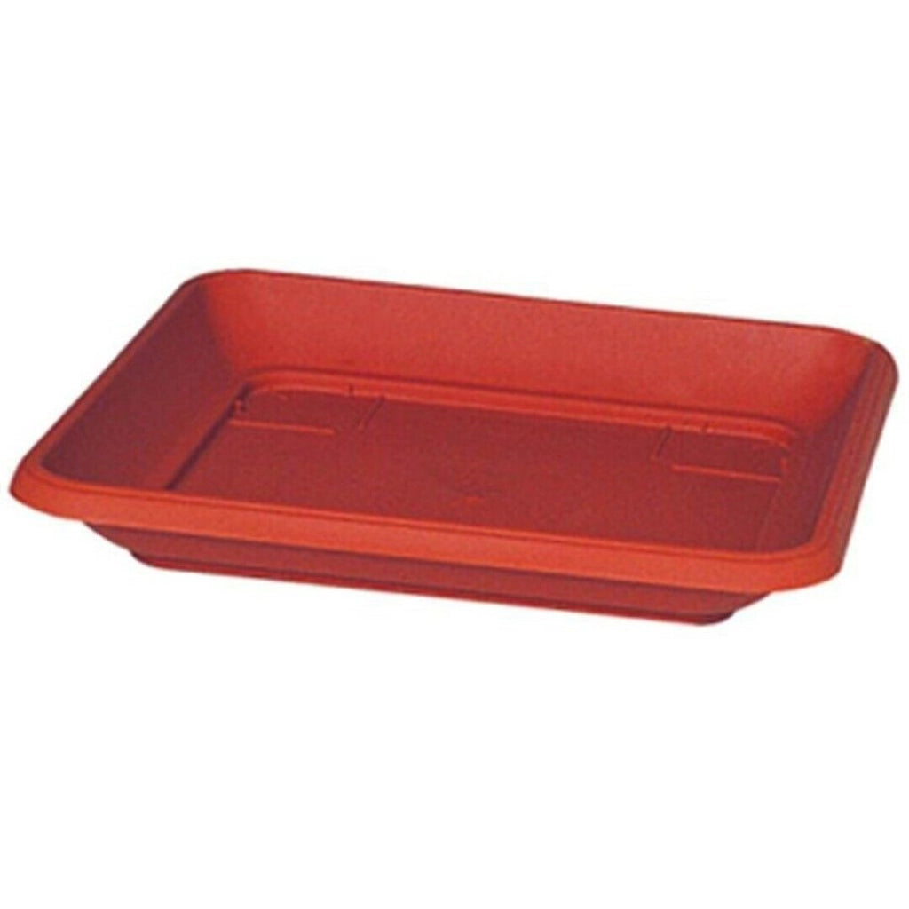 Sottovaso Giglio Quadro 631 Colore Terracotta Cm 30X30 Set 2 Pezzi - Arca