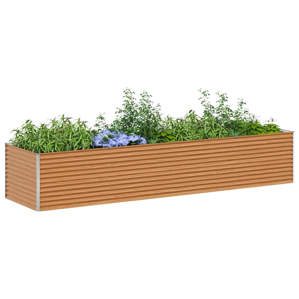 Letto rialzato da giardino 390 x 100 x 68 cm Acciaio zincato 42017369