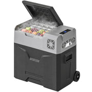 Frigorifero Auto da 50L ¨C Minimal ¨C Grigio, Alluminio e Plastica, 58.6x37.8x54.5 cm