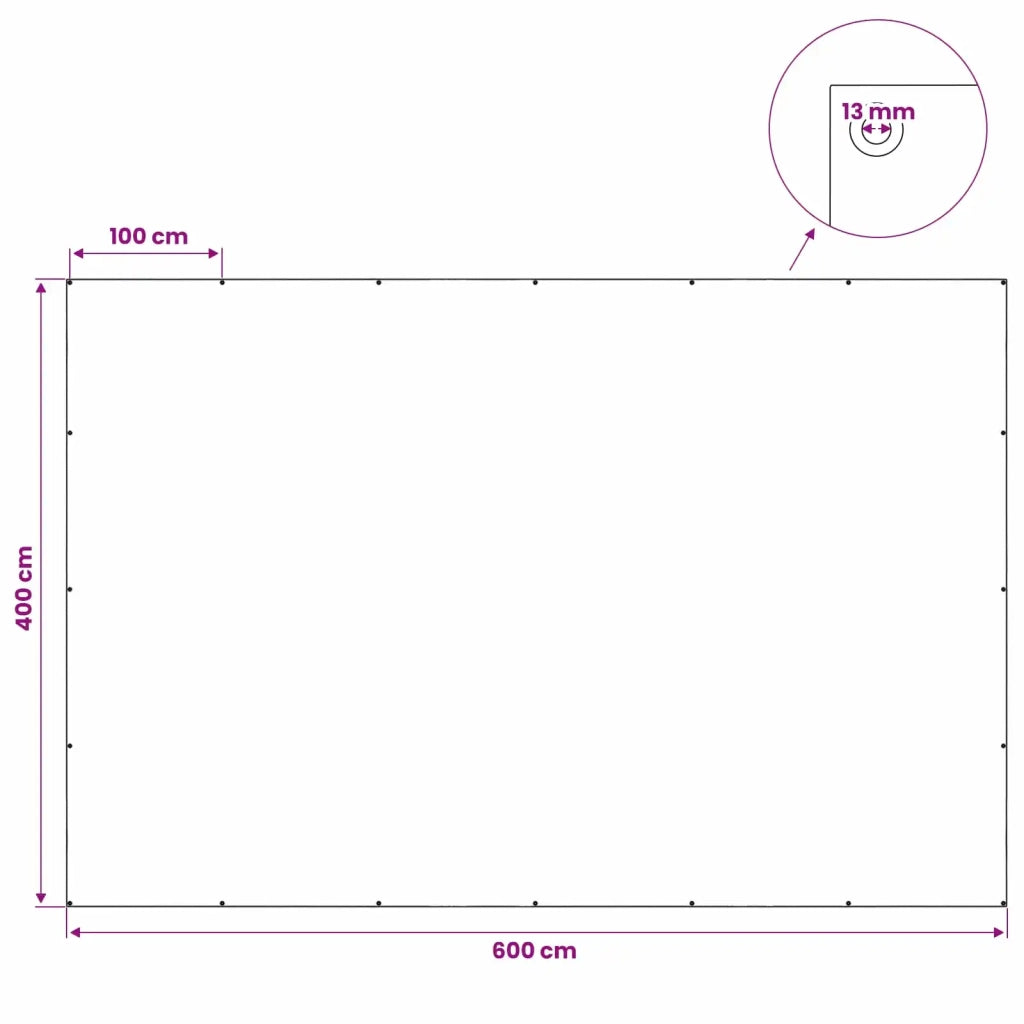 Telo con Occhielli Blu 4 x 6 m 180 gsm PE 42039502