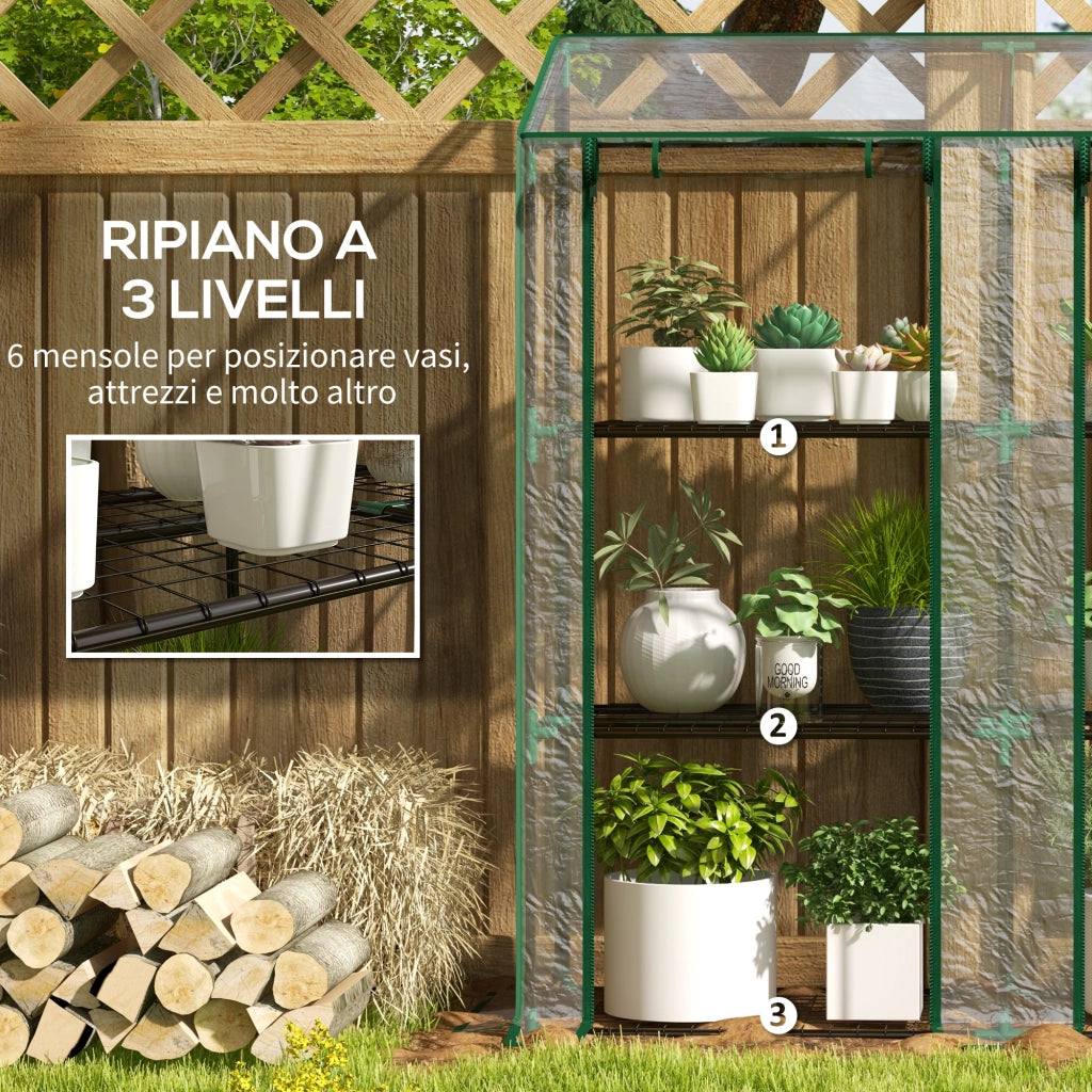 Serra da Giardino ¨C Zephmum ¨C Verde Trasparente 143x46x151cm