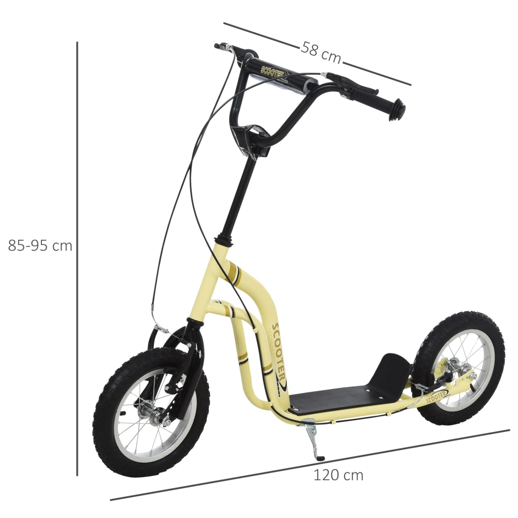 Monopattino per Bambini con Freni e Ruote Grandi ¨C Minimal ¨C Beige 12 Pollici