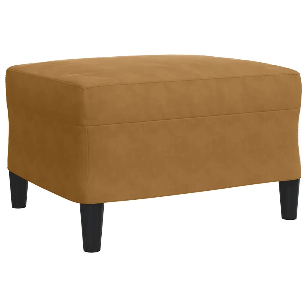 Set di Divani 4 pz con Cuscini Marrone in Velluto 3278368