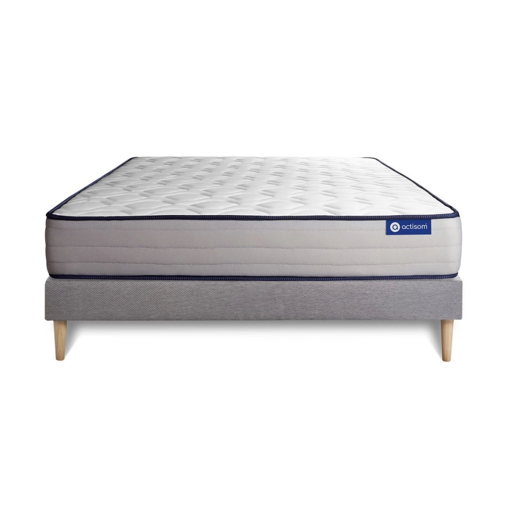 Kit rete e materasso matrimoniale Actilatex form 180x210cm - Spessore : 22cm - Lattice e memory foam - rigido