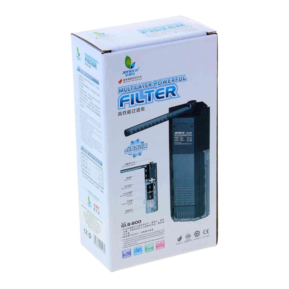 Trade Shop - Filtro Pompa Per Acquario Interno Gocciolatoio Acqua Dolce Jeneca Glb-800 -