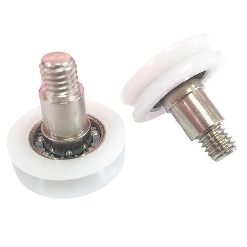 Cuscinetti per box doccia con scanalatura 22 Gipsy M6  Kit 2 pezzi