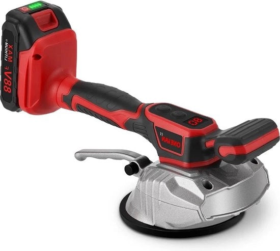 Strumento di sollevamento per mattoni - Sollevatore di mattoni - Lifter per mattoni - Fermo mattoni - Aspirapolvere per mattoni - Fermo pietre - Fino a 200kg - Elettrico - Incluso 2 batterie