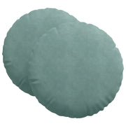 Cuscini per Seduta 2 pz | Cuscini per sedie Verde Mare ? 40 x 13 cm Velluto