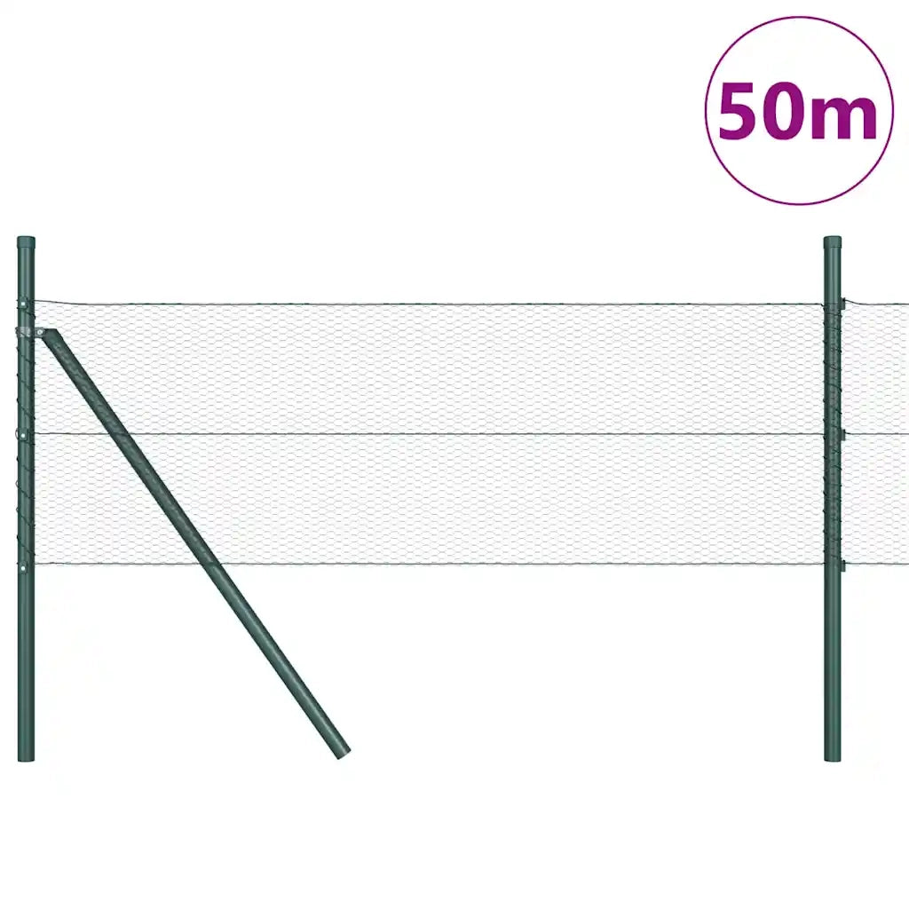 Palo della recinzione Grigio 50 x 0,5 m (maglia 13 mm)