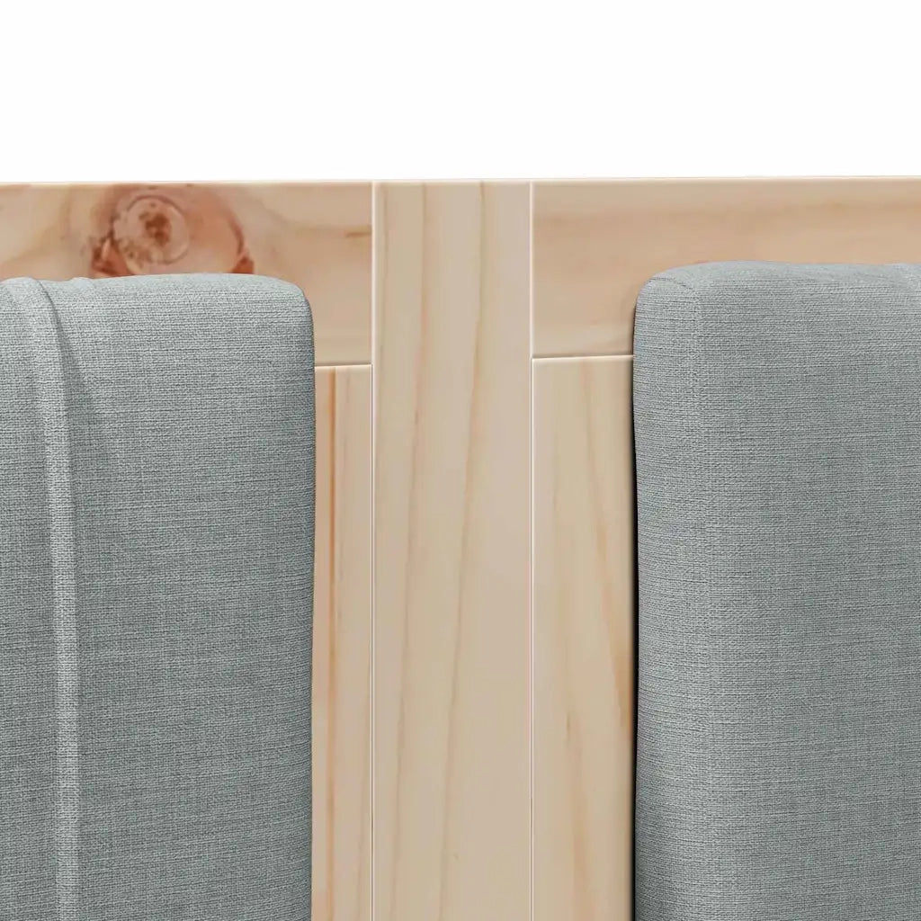 Testiera | Testata imbottita con Testiera | Testata Marrone 150 cm Pino massello