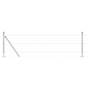 Recinzione da Giardino | Recinzione con Posto Argento 0,6 x 10 m Acciaio