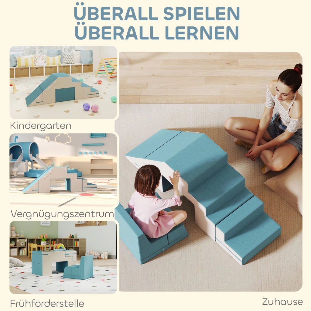 Set Blocchi da Gioco per Bambini ¨C Minimal ¨C Beige e Blu