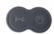 Mat antiscivolo con bacino d'acqua, prodotto anti-scivolo facile da pulire, anche adatto per cani (grigio)