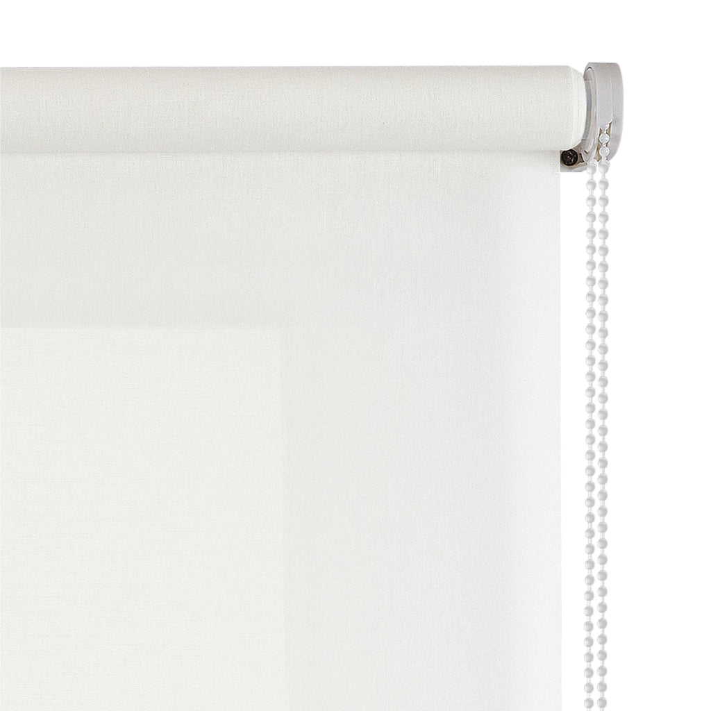 Tenda a Rullo Filtrante, Tenda Avvolgibile Traslucida Liscia Per Finestre e Porte Bianco 100x180 cm