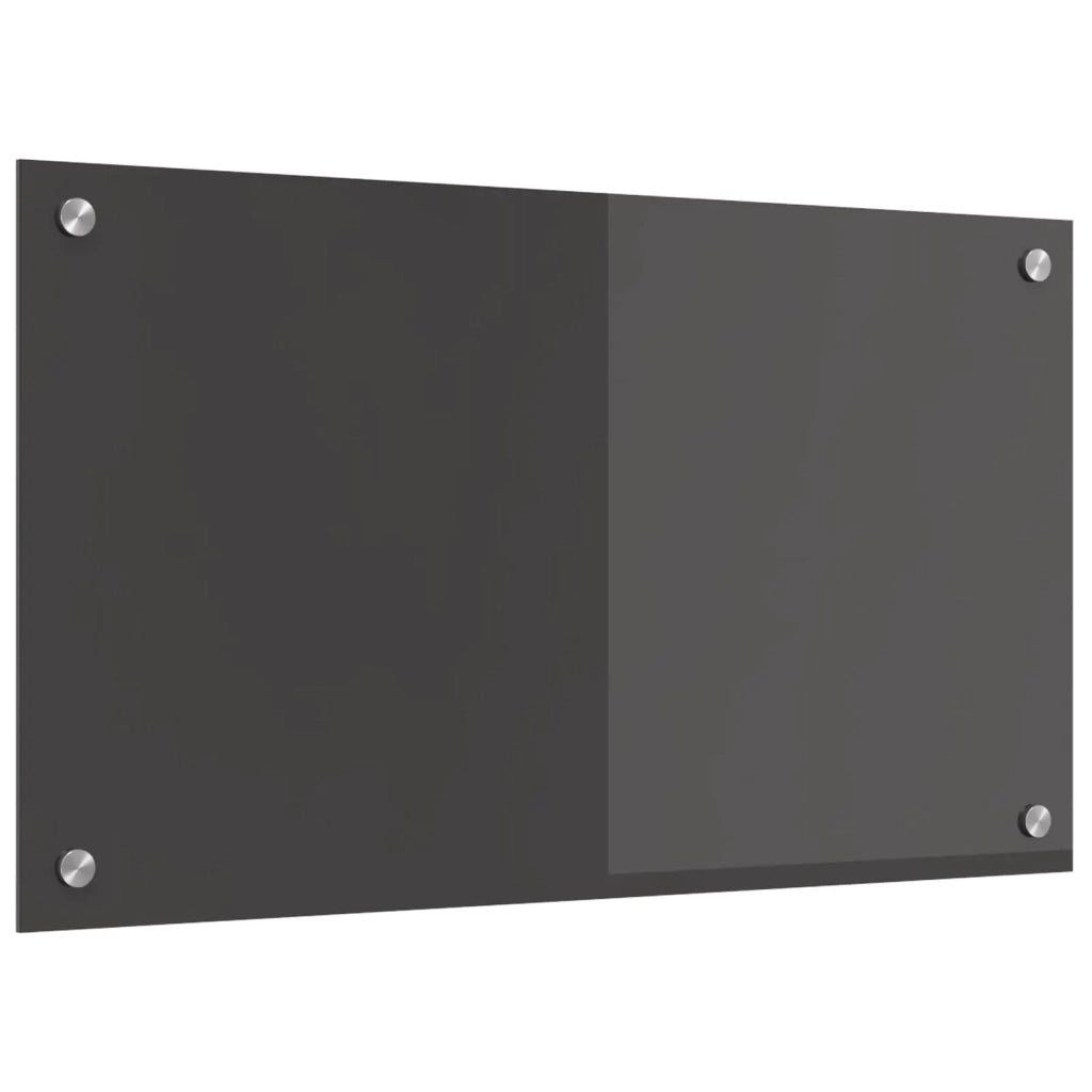 Schienale da cucina Grigio scuro 70 x 40 cm vetro temperato 42001238