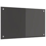 Schienale da cucina Grigio scuro 70 x 40 cm vetro temperato 42001238