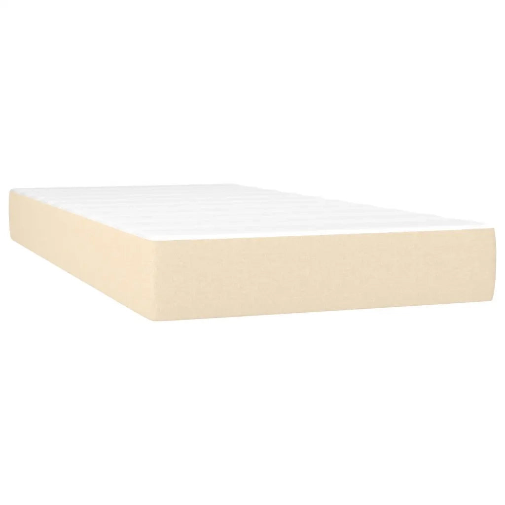 Giroletto a Molle con Materasso Crema 90x190 cm in Tessuto 3142302