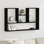 Mensola a Muro Rovere Nero 99x15x60 cm in Truciolato 868066