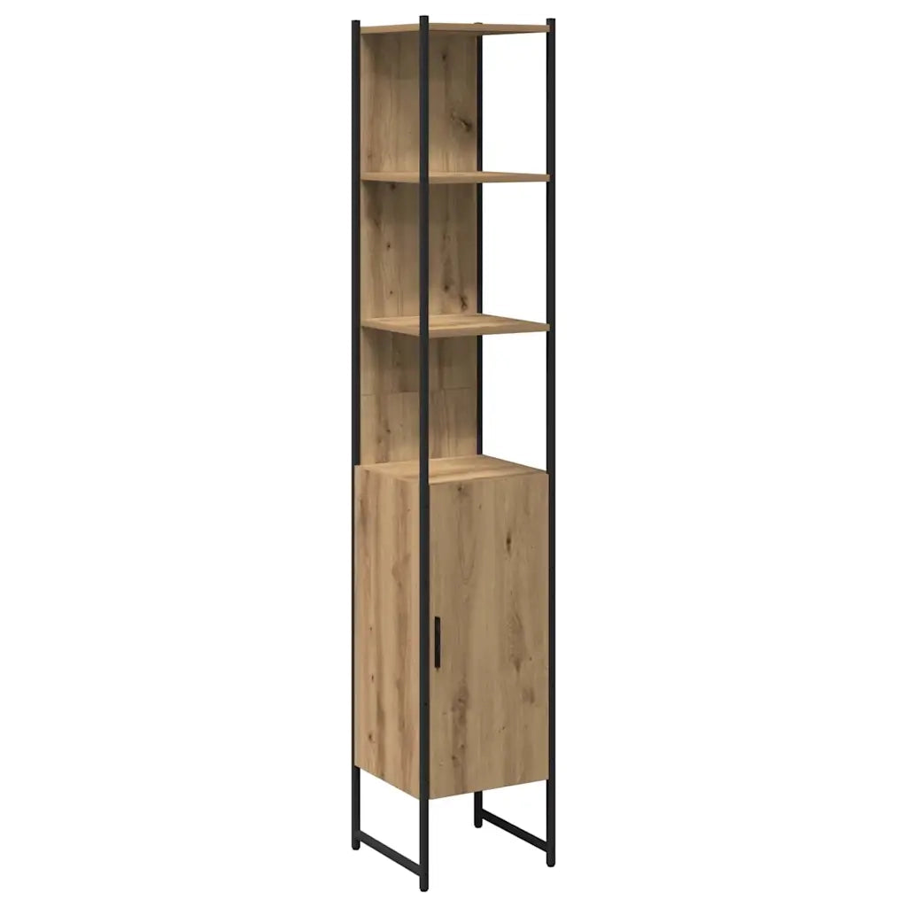 Unit¨¤ da Bagno | Armadio da bagno con lo scaffale 3 pz Marrone Legno multistrato