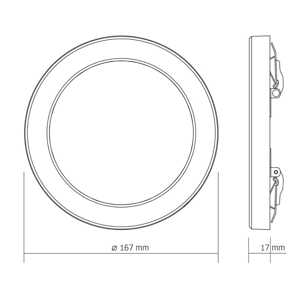 Plafoniera LED rotonda 12W 3CCT bianca Videx DL6R