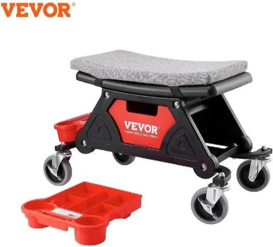 Sedia di lavoro - Sedia di riparazione - Sedia di garage - Cassa di lavoro portatile - Sedia di garage - Per riparazioni automobilistiche - Professionale