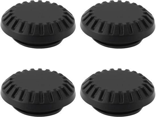 Copertura per terminale di sincronizzazione PC per fotocamera - 4 pezzi - Plastica - Nero - 9 mm x 3,5 mm - Protezione contro polvere e acqua