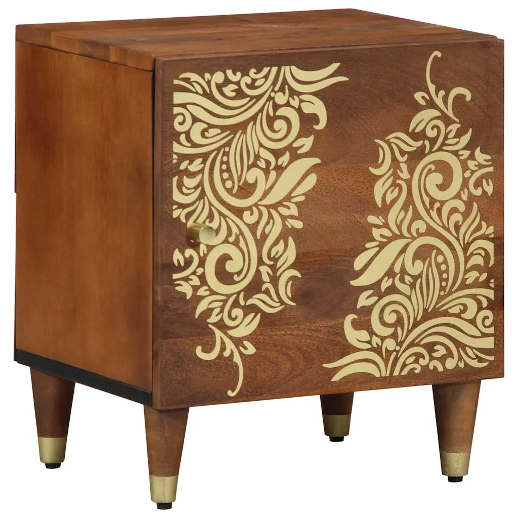 Comodino con porta 2 pcs Marrone miele 40 x 33 x 46 cm 4018733
