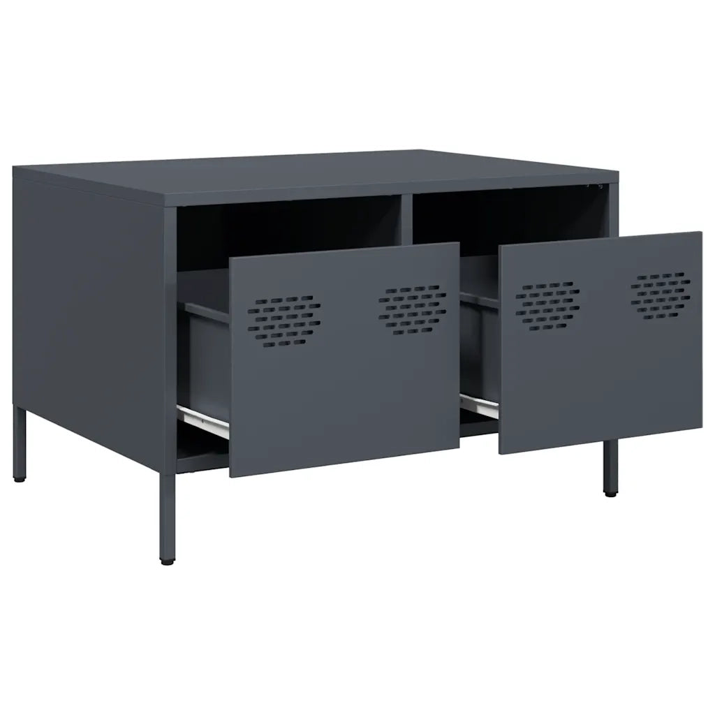 Mobile TV | Armadietto TV | Mobile Porta TV Antracite 68x50x43,5 cm in Acciaio Laminato a Freddo