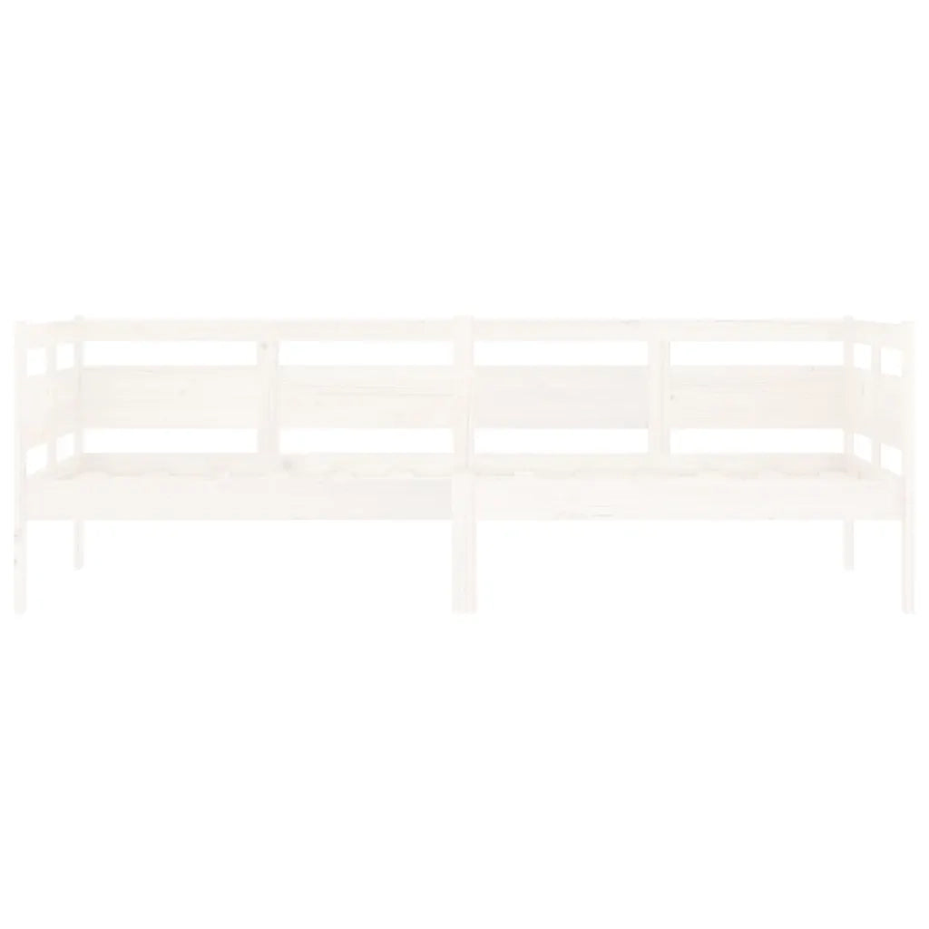 Dormeuse Bianca in Legno Massello di Pino 80x200 cm