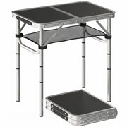 Tavolo Pieghevole da Picnic ¨C zephmum ¨C Nero 60 cm