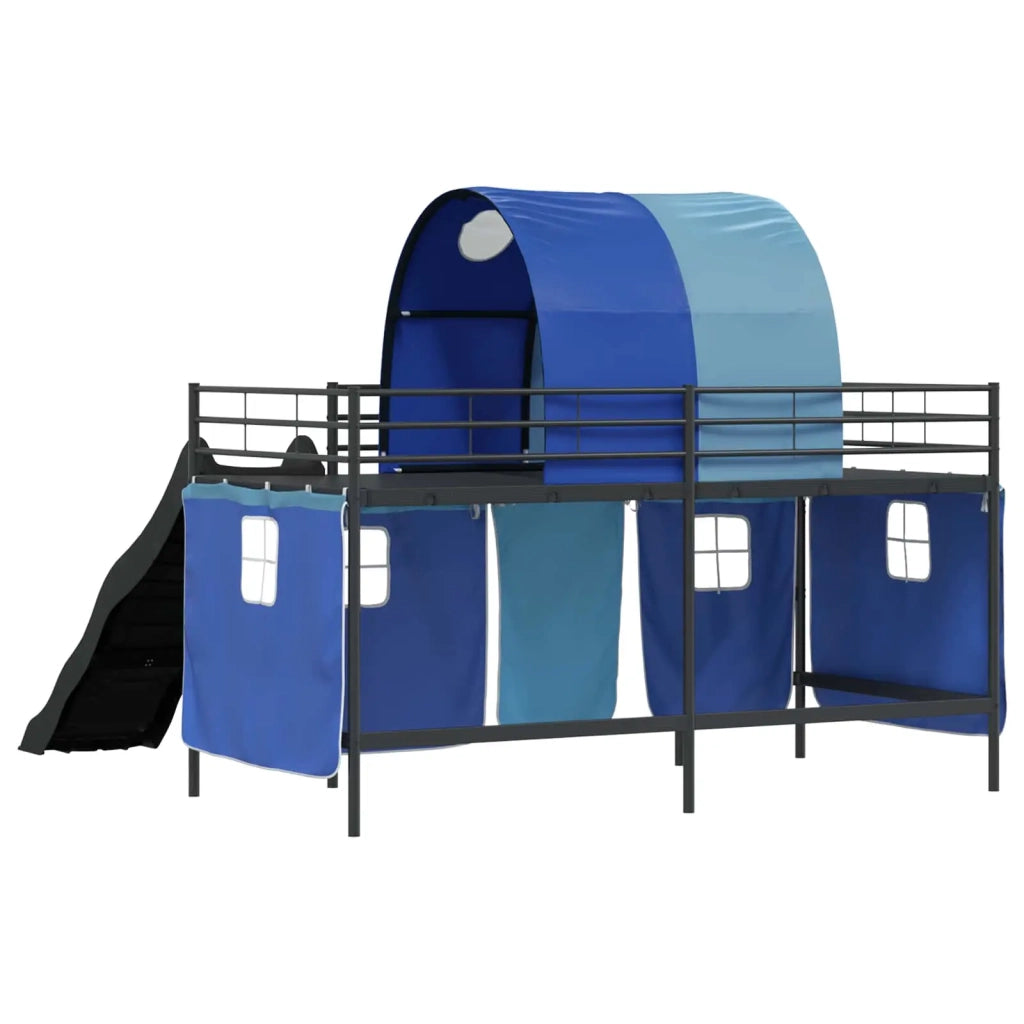 Struttura del letto loft per bambini Nero e Blu 100 x 200 cm 42020841