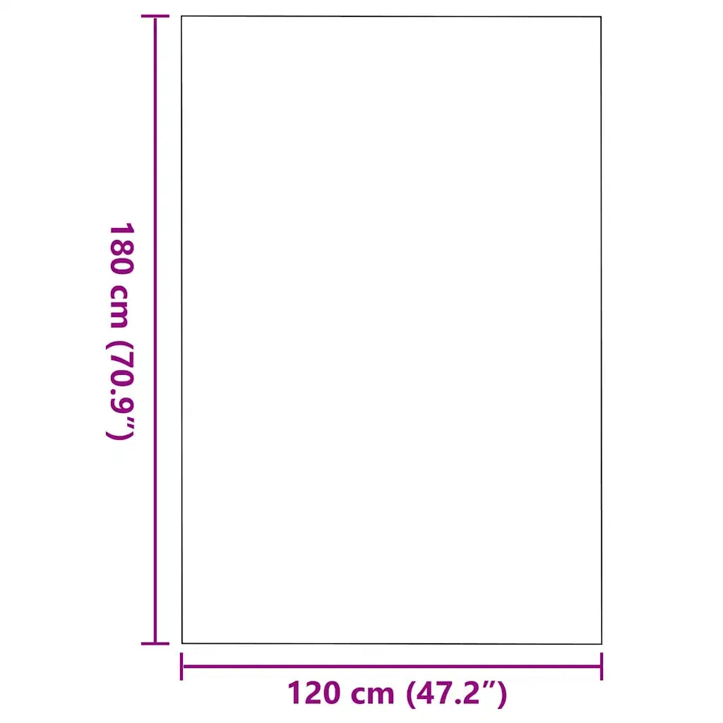 Tappetino Marrone e Nero 120 x 180 cm 100% Poliammide 4100780