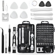 Set di Chiavi a Batteria Precise 115 pezzi - Torx - Phillips - Triwing per Console e Laptop