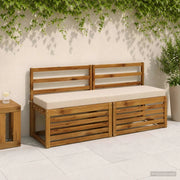 Cuscino per panchina SOEST 100% Poliestere Crema 949914