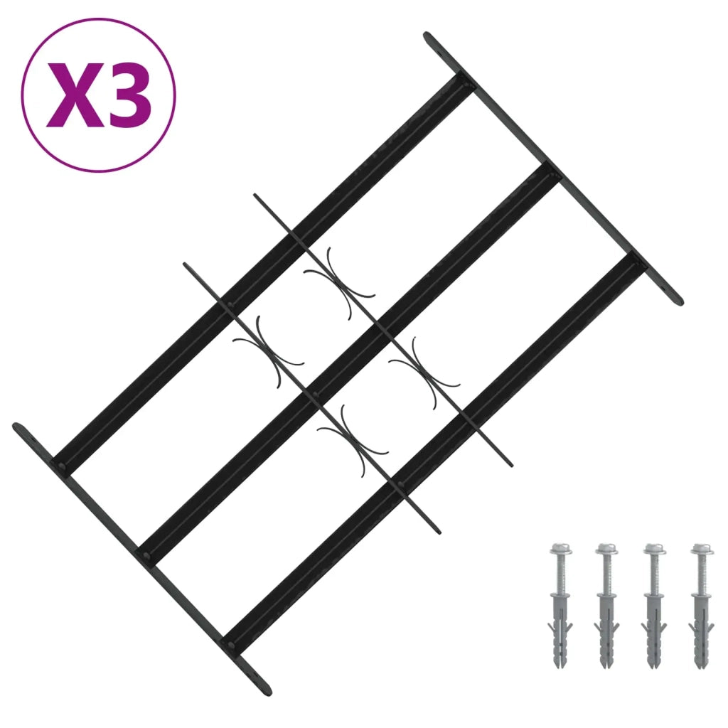Griglia di Sicurezza per Finestra con 3 Traversine 3 pcs 42031285