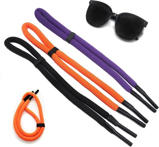 Set di Cinture per Occhiali da Nuoto Flottanti per Sport Acquatici - 3 Pezzi - Anti Perdita - Uomo e Donna - Cintura per Occhiali da Nuoto per Canoa, Vela, Surf