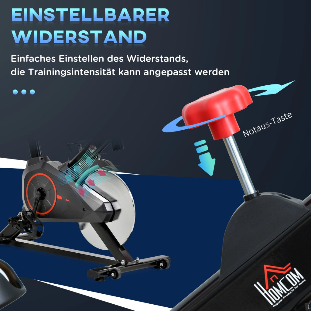 Cyclette da interno, attrezzo per allenamento in bicicletta, cyclette per palestra domestica, 85 x 46 x 114 cm