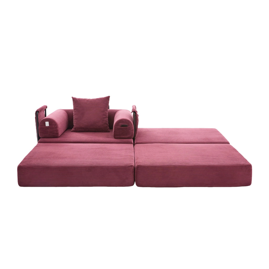 Sedia a compressione con sgabello - Zephmum - Telaio in metallo stabile, design ergonomico, cuscino incluso