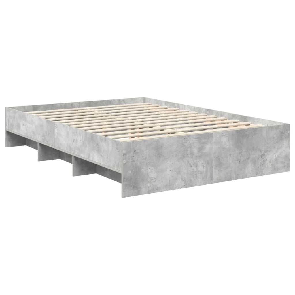 Struttura del letto con testiera Grigio cemento 160 x 200 cm 3408833