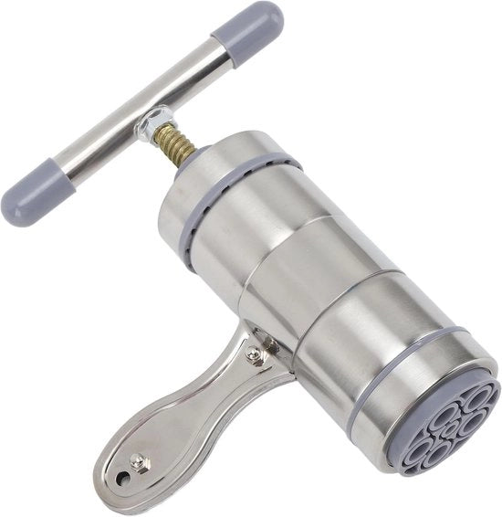 Pastamaker Manuale - ONF3 - Multifunzionale - Uso da Mano - Cucina - Faccia di Acciaio Inossidabile - Regolabile Distanza - Adatto Per Cucinare