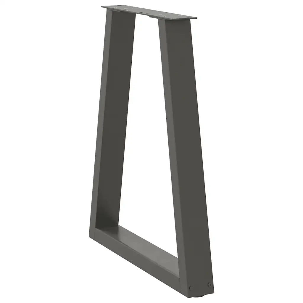 Gambe per tavolo da pranzo a forma di V 2 pz Antracite 60x(72-73,3) cm Acciaio 4012566