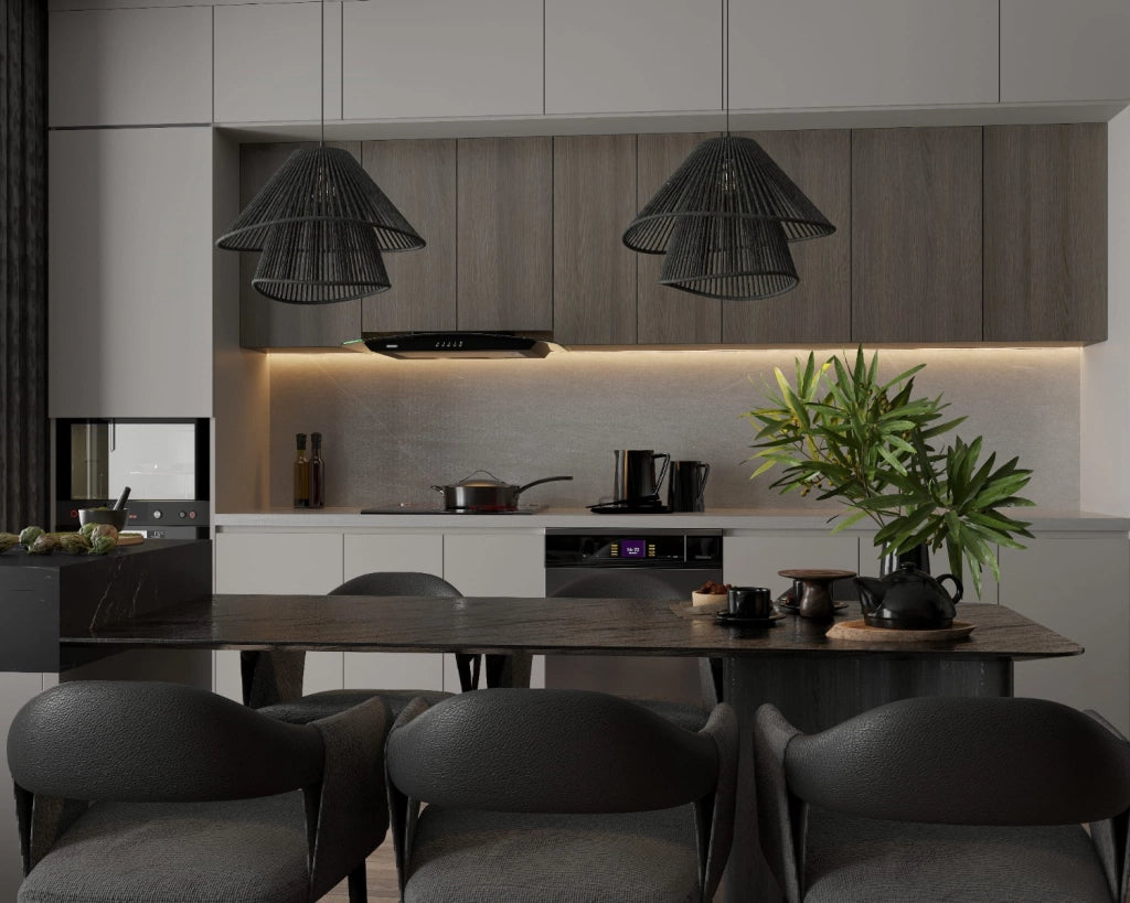 Lampada a sospensione Amalfi Maxlight nera carta E27 Ø45