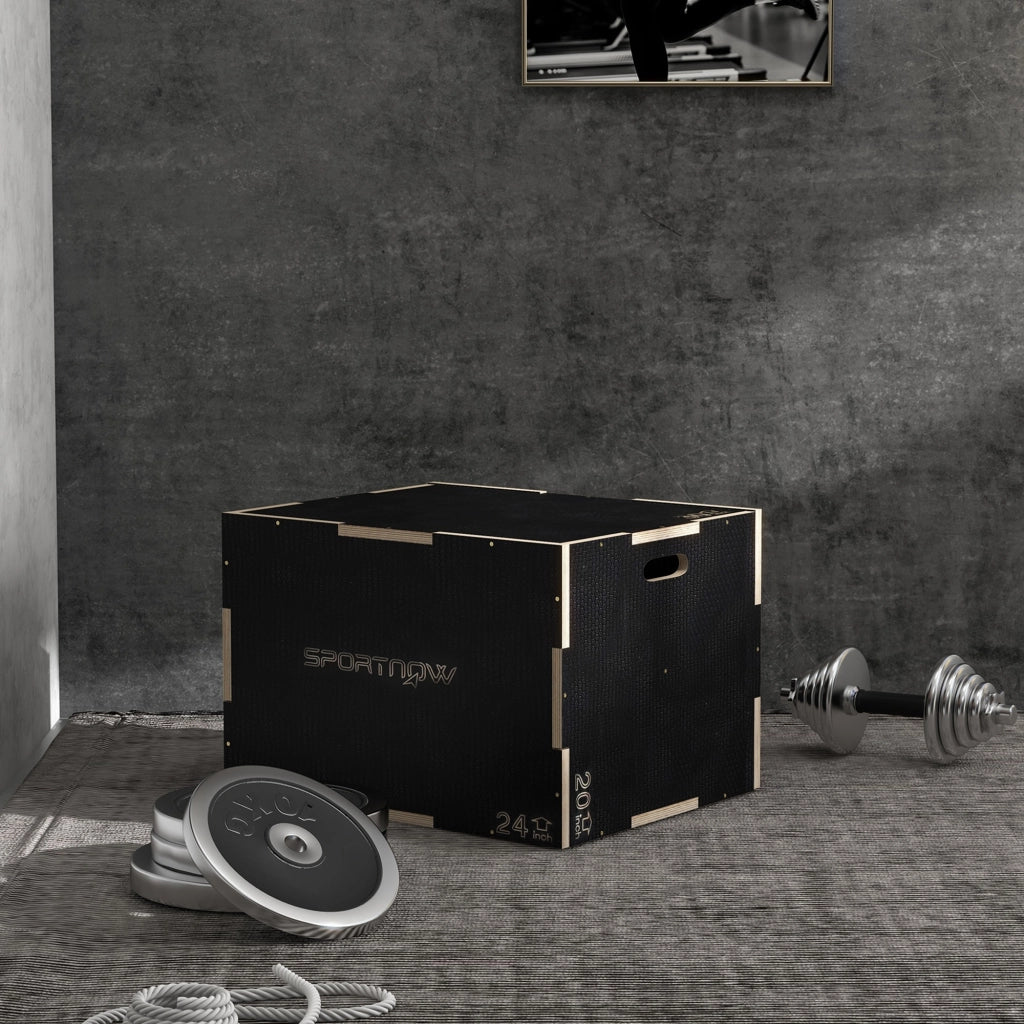 Casetta per bambini in legno con scale ¨C Minimal ¨C 76x61x51 cm nero