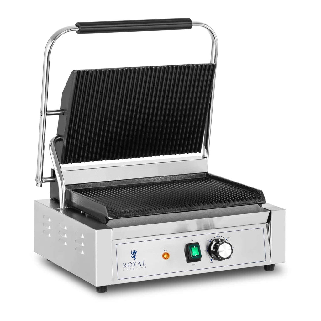 Griglia professionale per panini tostapane macchina per croque-monsieur 2200 watt 50-300°C acciaio inox 14_0004007