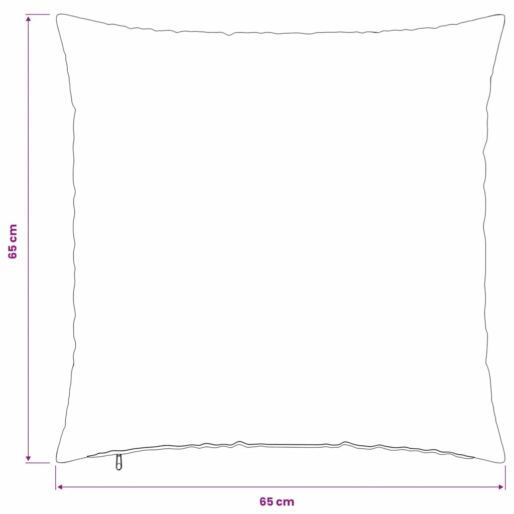 Federa 2 pcs HEERLEN Bianco 65 x 65 cm Fleece PV 913083