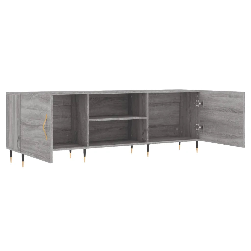 Mobile Porta TV Grigio Sonoma 150x30x50 cm in Legno Multistrato 829082