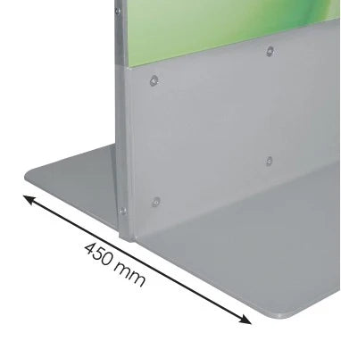 Totem Comunicazione con base a T 420 mm LINEA PLUS - 42 x 156